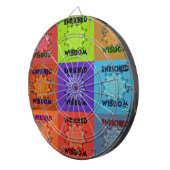 Prachtige prachtige mooie Pop Art Print: Verrijkt Dartbord (Voorkant Rechts)