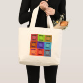 Prachtige prachtige mooie Pop Art Print: Verrijkt Grote Tote Bag (Voorkant (product))