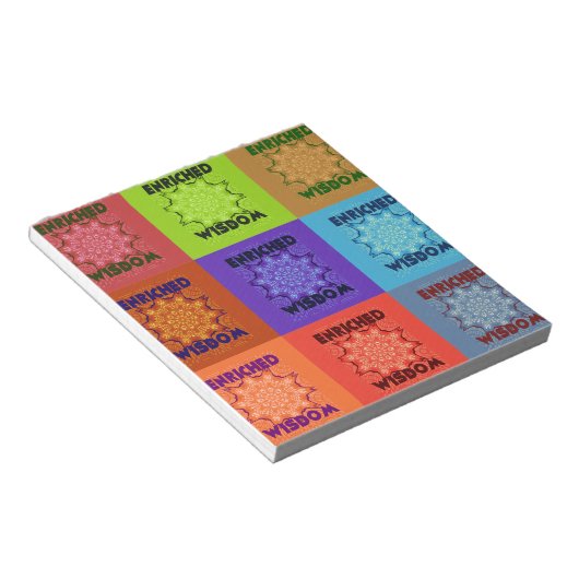 Prachtige prachtige mooie Pop Art Print: Verrijkt Notitieblok (Schuin)