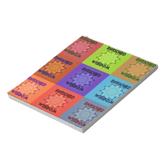 Prachtige prachtige mooie Pop Art Print: Verrijkt Notitieblok (Linkerzijde)