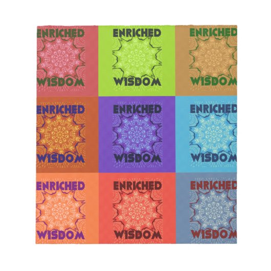 Prachtige prachtige mooie Pop Art Print: Verrijkt Notitieblok (Voorkant)