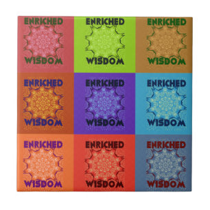 Prachtige prachtige mooie Pop Art Print: Verrijkt Tegeltje