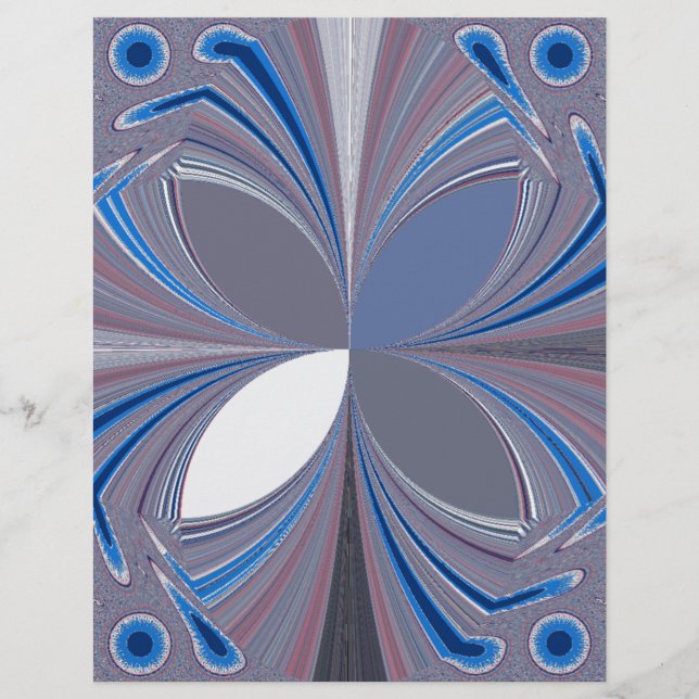 Prachtige prachtige Vlinder zachte blauwe kleuren  (Voorkant)