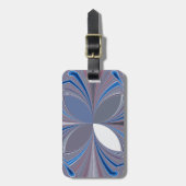 Prachtige prachtige Vlinder zachte blauwe kleuren  Bagagelabel (Voorkant verticaal)