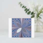 Prachtige prachtige Vlinder zachte blauwe kleuren Briefkaart (Staand voorkant)