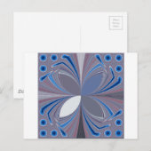 Prachtige prachtige Vlinder zachte blauwe kleuren Briefkaart (Voorkant / Achterkant)