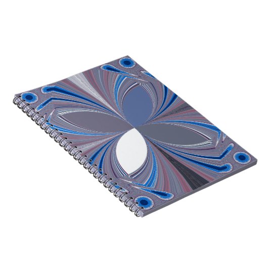 Prachtige prachtige Vlinder zachte blauwe kleuren  Notitieboek (Rechterzijde)