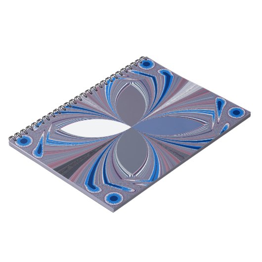 Prachtige prachtige Vlinder zachte blauwe kleuren  Notitieboek (Linkerzijde)