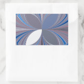 Prachtige prachtige Vlinder zachte blauwe kleuren  Rechthoekige Sticker (Tas)