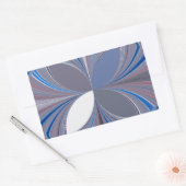 Prachtige prachtige Vlinder zachte blauwe kleuren  Rechthoekige Sticker (Envelop)