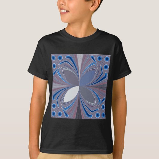 Prachtige prachtige Vlinder zachte blauwe kleuren  T-shirt (Voorkant)