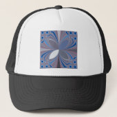 Prachtige prachtige Vlinder zachte blauwe kleuren  Trucker Pet (Voorkant)