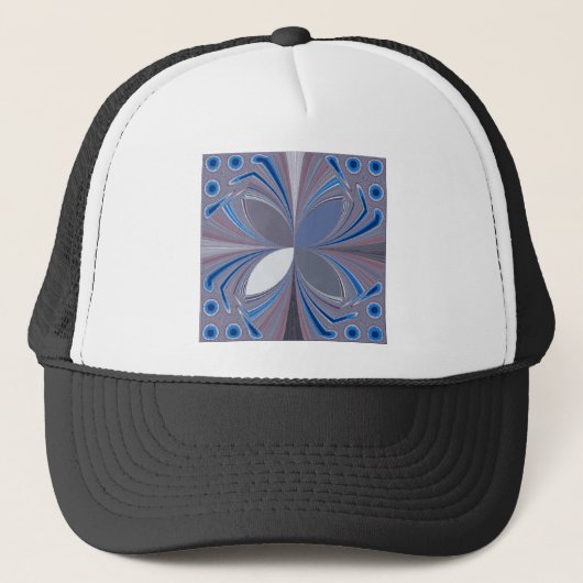 Prachtige prachtige Vlinder zachte blauwe kleuren  Trucker Pet (Voorkant)