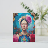 Prachtige princesportret briefkaart (Staand voorkant)