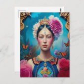 Prachtige princesportret briefkaart (Voorkant / Achterkant)