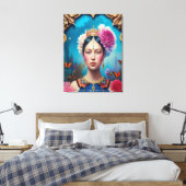 Prachtige princesportret canvas afdruk (Insitu (Slaapkamer))