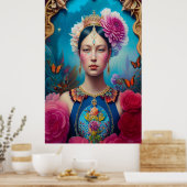 Prachtige princesportret poster (Keuken)