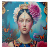 Prachtige princesportret tegeltje (Voorkant)