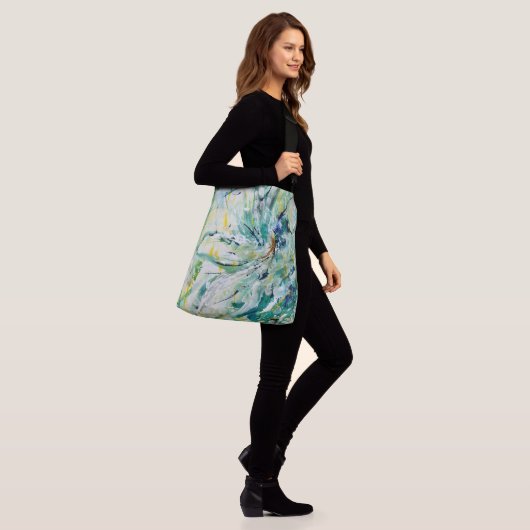 Prachtige print van originele kunst op een crossbo crossbody tas (Op model)