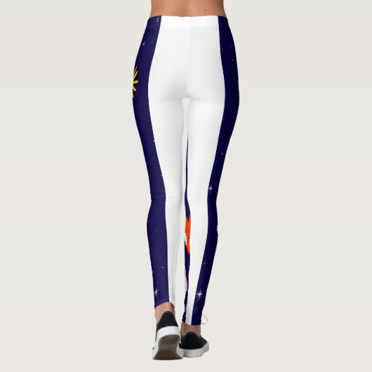 Prachtige print yoga leggings (Achterkant)