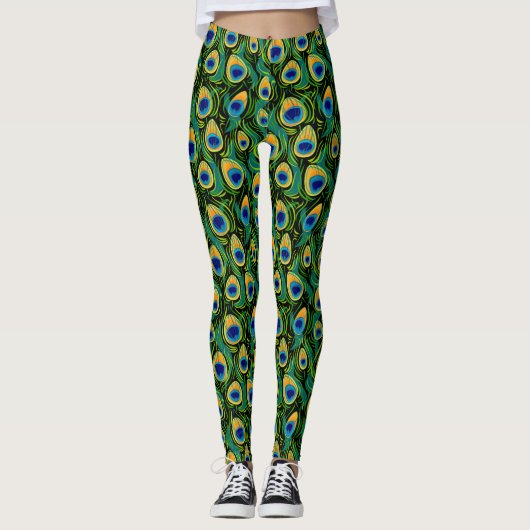 Prachtige printplaat voor piekdoezelaars leggings (Voorkant)