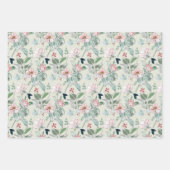 Prachtige Prints van Floral die papierbladen oppak Inpakpapier Vel (Voorkant 2)