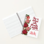 Prachtige Proverbs tijdschrift 31:25 Notitieboek (Binnen)