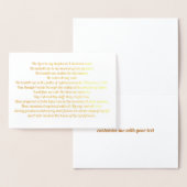 Prachtige psalm 23 - Verse Gold Foil-kaart Folie Kaarten (Display)