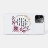 Prachtige psalm 91 Floral iPhone 11 Pro Hoesje (Achterkant (horizontaal))