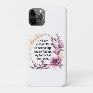 Prachtige psalm 91 Floral iPhone 11 Pro Hoesje