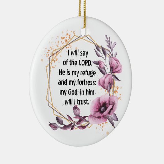 Prachtige psalm 91 Ornament van keramische stoffen (Rechts)