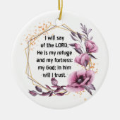 Prachtige psalm 91 Ornament van keramische stoffen (Voorkant)