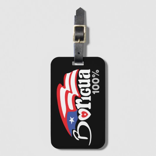 Prachtige Puerto Rico Boricua Bagagelabel (Voorkant (verticaal))