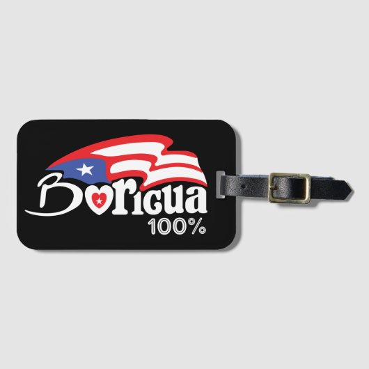 Prachtige Puerto Rico Boricua Bagagelabel (Voorkant (horizontaal))