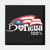 Prachtige Puerto Rico Boricua Magneet (Voorkant)