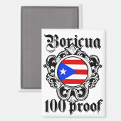 Prachtige Puerto Rico Boricua Taino Logo Magneet (Voorkant / Achterkant)