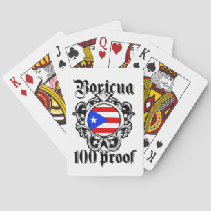 Prachtige Puerto Rico Boricua Taino  Logo Pokerkaarten