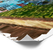 Prachtige Puerto Rico landschap reizen Poster (Hoek)