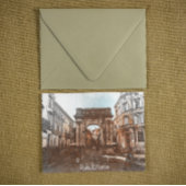 Prachtige Pula Kroatië City Painting Briefkaart