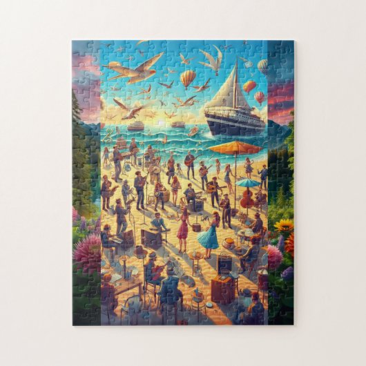 Prachtige puzzel met zangers & Natuur (Verticaal)