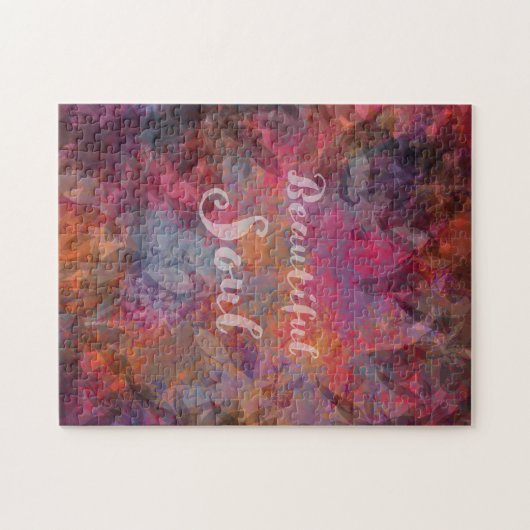 Prachtige puzzel voor abstract bladerontwerp van S Legpuzzel (Horizontaal)