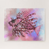 Prachtige Puzzle Lionfish Swimming Legpuzzel (Horizontaal)
