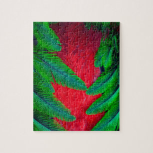 Prachtige Quetzal veerontwerp Legpuzzel