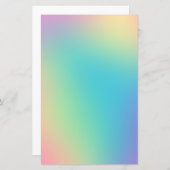 Prachtige Rainbow Gradient Stationery Paper (Voorkant / Achterkant)