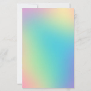 Prachtige Rainbow Gradient Stationery Paper