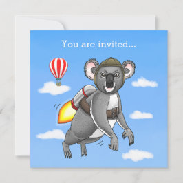 Prachtige Raket Koala Beer Kaart