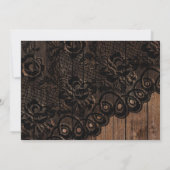 Prachtige receptie voor hout en weddenschappen kaart (Achterkant)