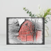 Prachtige Red Barn Kaart (Staand voorkant)