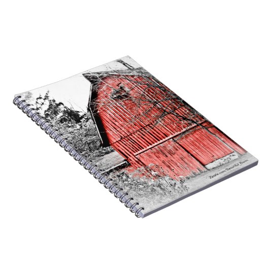 Prachtige Red Barn Notitieboek (Rechterzijde)