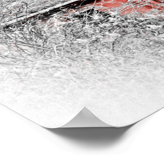 Prachtige Red Barn Poster (Hoek)